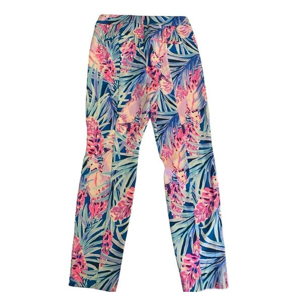 Lilly Pulitzer Kelly Knit Skinny Ankle Pants Mr Peacock B Tweethearts size 8 NEW - Picture 2 of 7